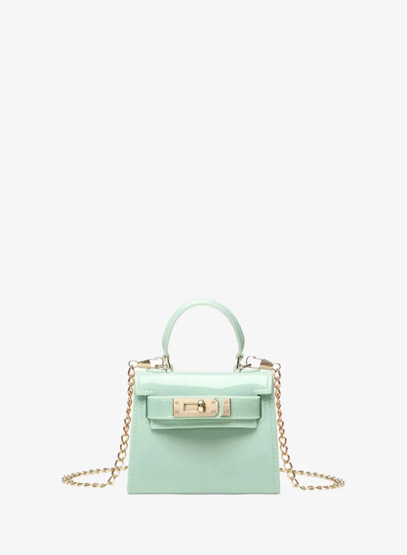 Lion Llama Micro Green Handbag for Girls