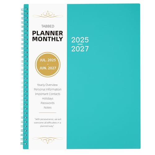 Coboll Monthly Planner 2025-2027 - 2025-2027 Monthly Planner, 9'' x 11'', 24 Months from JUL. 2025 to JUN. 2027, Academic Planner With Inner Pocket - Image 1