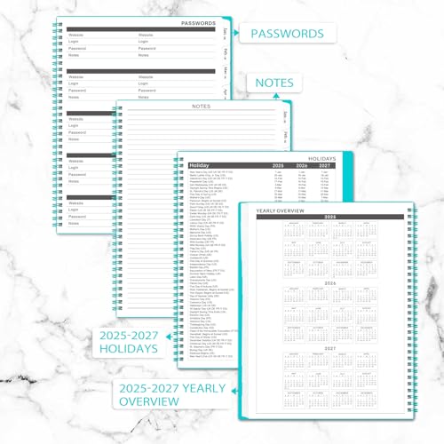 Coboll Monthly Planner 2025-2027 - 2025-2027 Monthly Planner, 9'' x 11'', 24 Months from JUL. 2025 to JUN. 2027, Academic Planner With Inner Pocket - Image 4