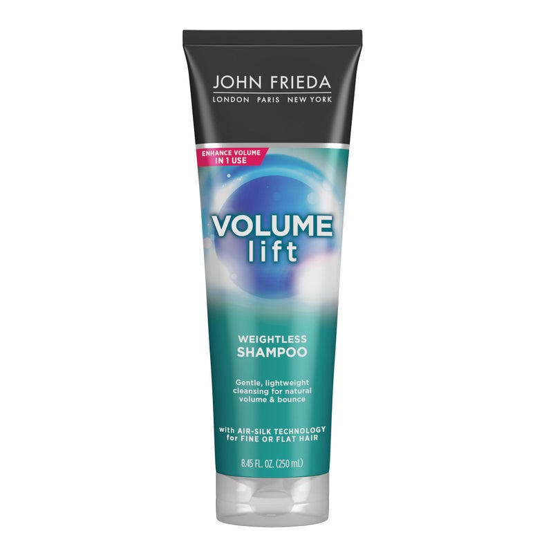 John Frieda Volume Lift Weightless Shampoo, Lightweight Volumizing Shampoo with Air-Silk Technology for Fine or Flat Hair, Adds Natural Fullness, Safe for Color-Treated Hair, 8.45 Oz - Image 1