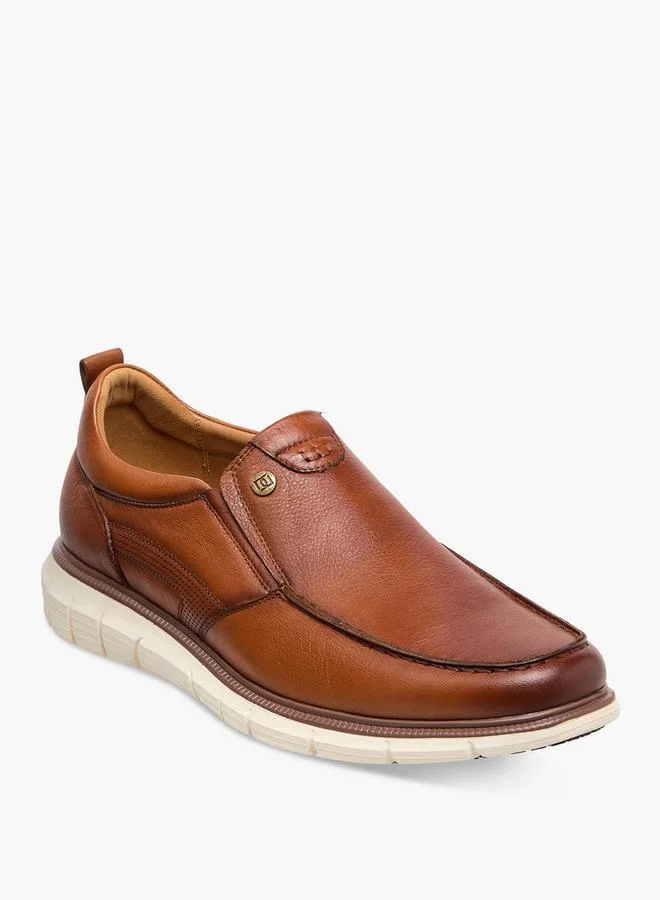 DUCHINI Men Leather Slip-On Loafers