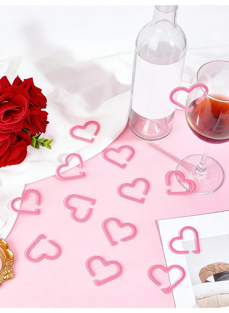 YOLOLAND 20Piece Pink & Black LOVE Drink Tags - Cute Party Cup Tags for Coffee & More - Image 3