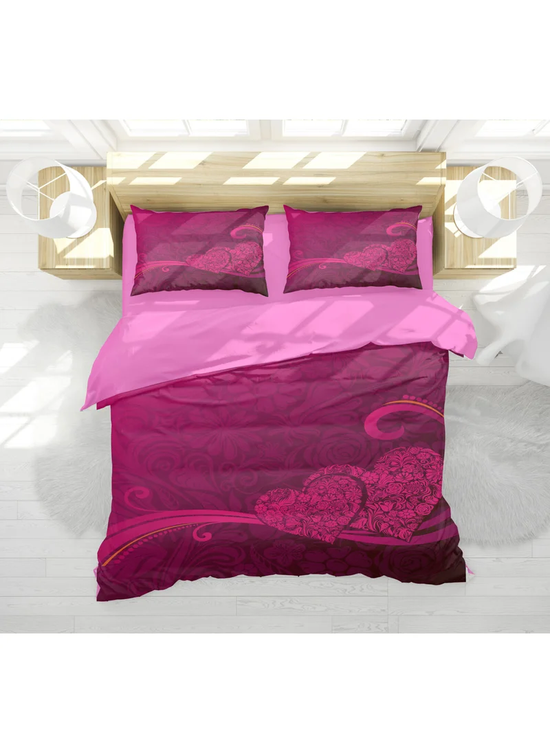 Eray Home Erays Home Floral Heart 3D Double Duvet Cover Set