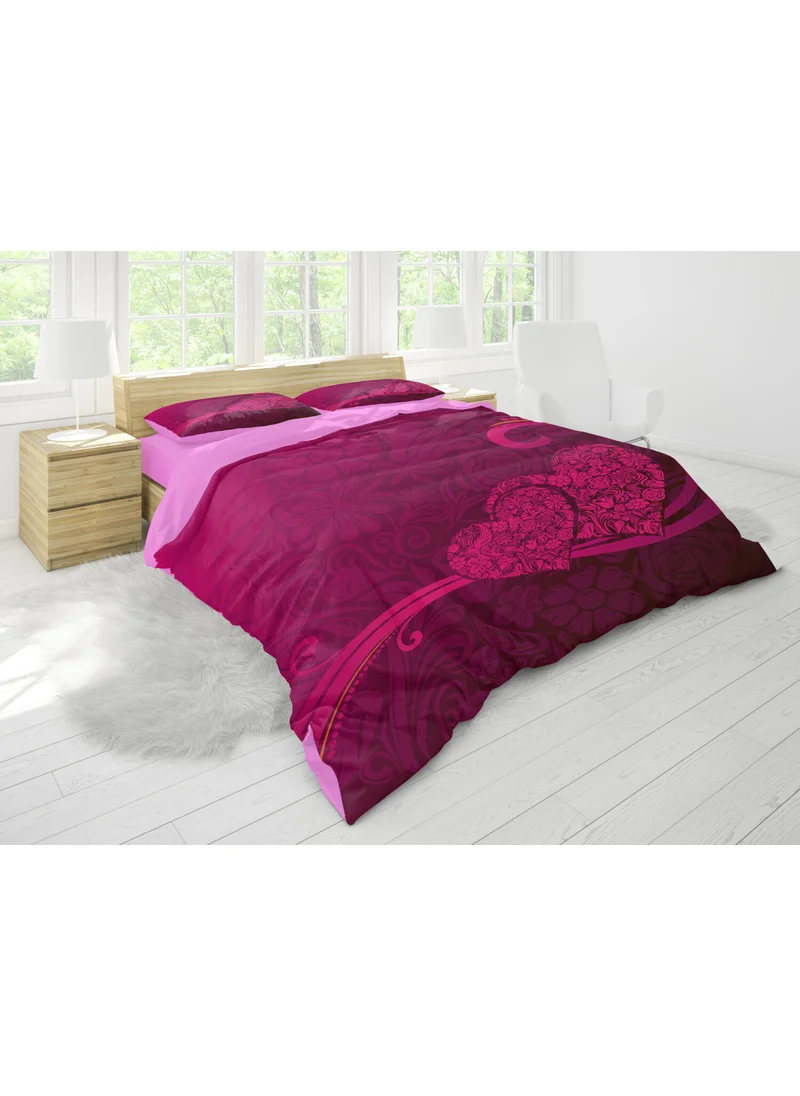 Eray Home Erays Home Floral Heart 3D Double Duvet Cover Set