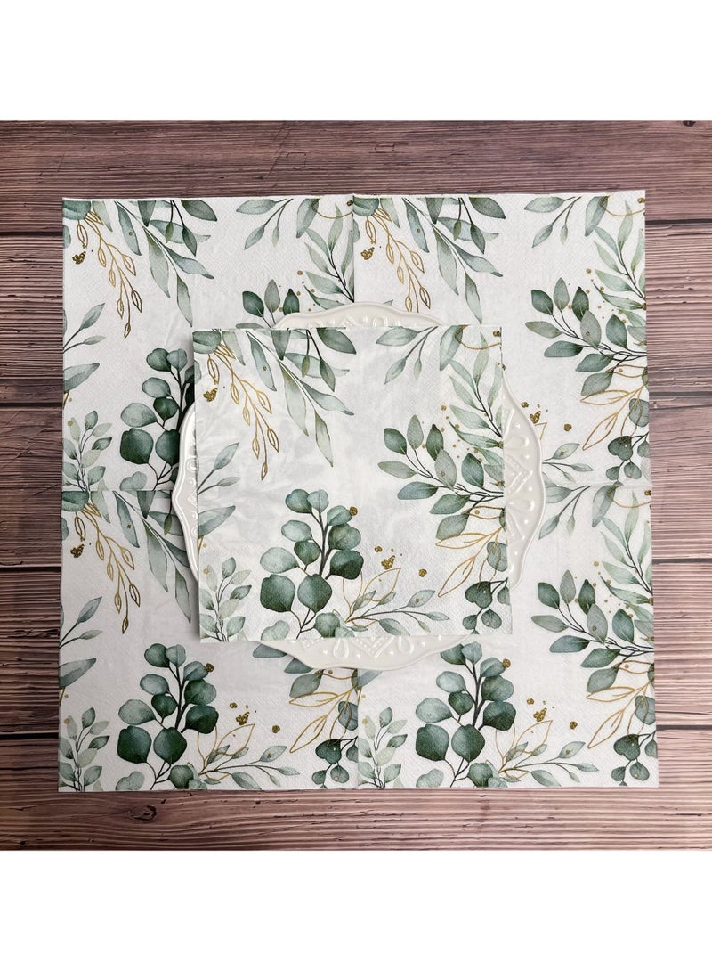 100pcs Color Napkins Decor Printing Napkin Printed Napkins Wedding Napkin Wedding Decoration Tea Party Decorations Disposable Tissue - Image 1