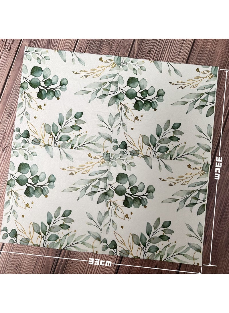 100pcs Color Napkins Decor Printing Napkin Printed Napkins Wedding Napkin Wedding Decoration Tea Party Decorations Disposable Tissue - Image 2