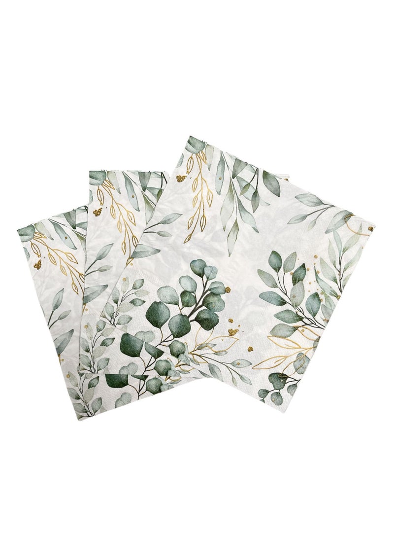 100pcs Color Napkins Decor Printing Napkin Printed Napkins Wedding Napkin Wedding Decoration Tea Party Decorations Disposable Tissue - Image 4