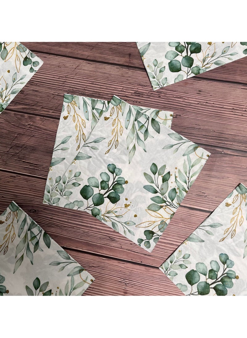 100pcs Color Napkins Decor Printing Napkin Printed Napkins Wedding Napkin Wedding Decoration Tea Party Decorations Disposable Tissue - Image 5