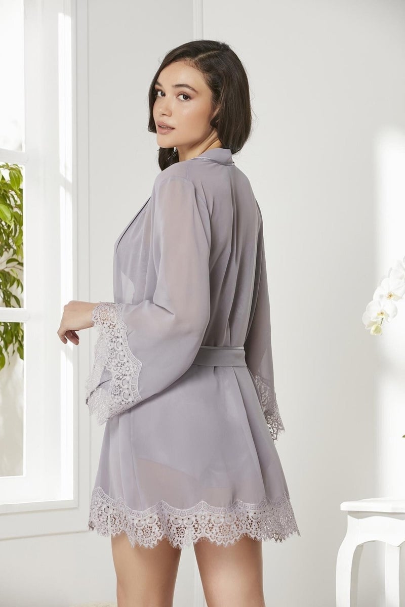 pierre cardin 7005 Dowry Lace Satin Set of 4 -Royal  - Image 3