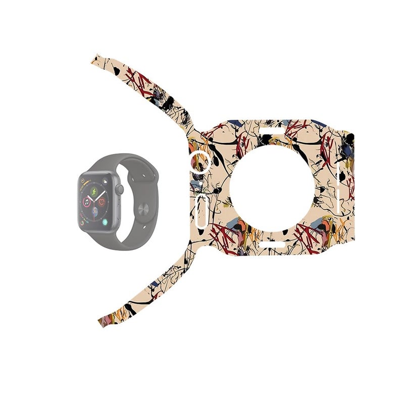 90STETHIX متوافق مع ساعة آبل iWatch Series 4 (44mm) - غلاف ساعة / ملصق جلد فينيل (215) - Image 1