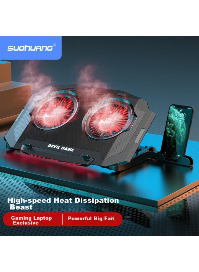 Suohuang Ssrq-020s1 Laptop Cooling Pad, Computer Stand, 15.6-inch 17.3-inch, Suitable For Lenovo Legion Y7000p, Dell Alienware, Asus, Hp - Image 1