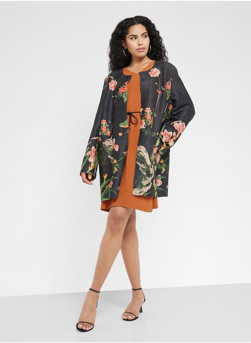 ELLA Floral Print Pocket Jacket  - Image 4