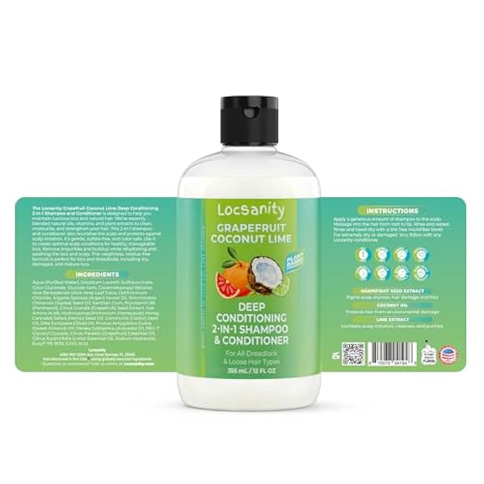 Locsanity Grapefruit Coconut Lime Compete Loccare Bundle - Locs Sisterlock Dreadlocks Microlocks Dreads - Image 4