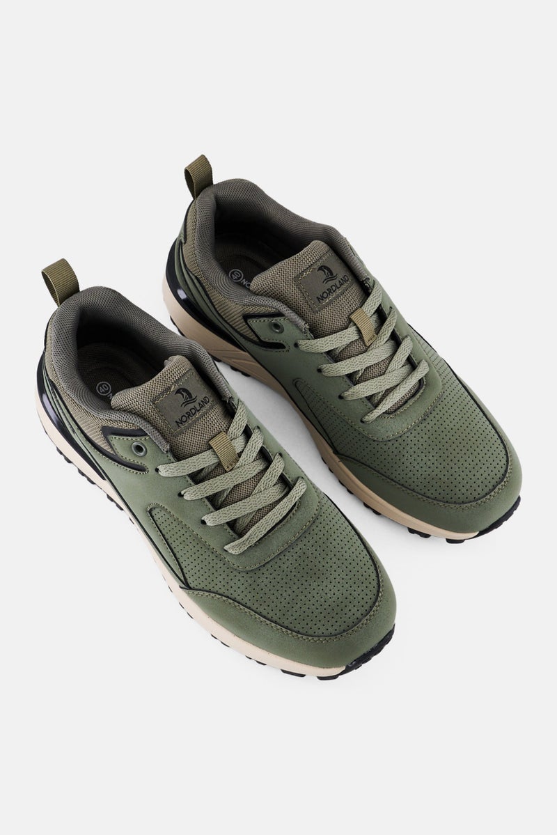 Nordland أحذية كاجوال للرجال برباط، زيتوني - Image 4