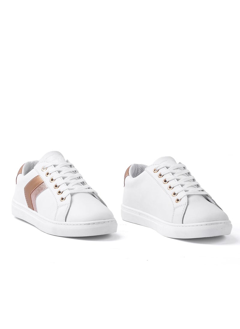 Vbranda - Sneakers Flat-Side Arrows-SN-8-white GOLD - Image 1