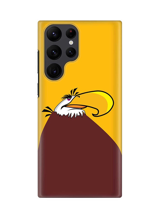 ستايلايزد جراب لهاتف جالاكسي S22 ألترا  5G رفيع سناب كلاسيك سيريز شيلد بطباعة نهائية غير لامعة - النسر العظيم - الطيور الغاضبة - Image 1