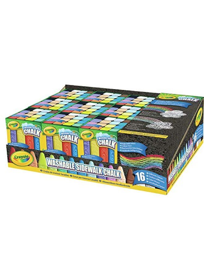 Crayola طباشير الرصيف القابل للغسل 16 قطعة (عبوة من 3) - Image 4