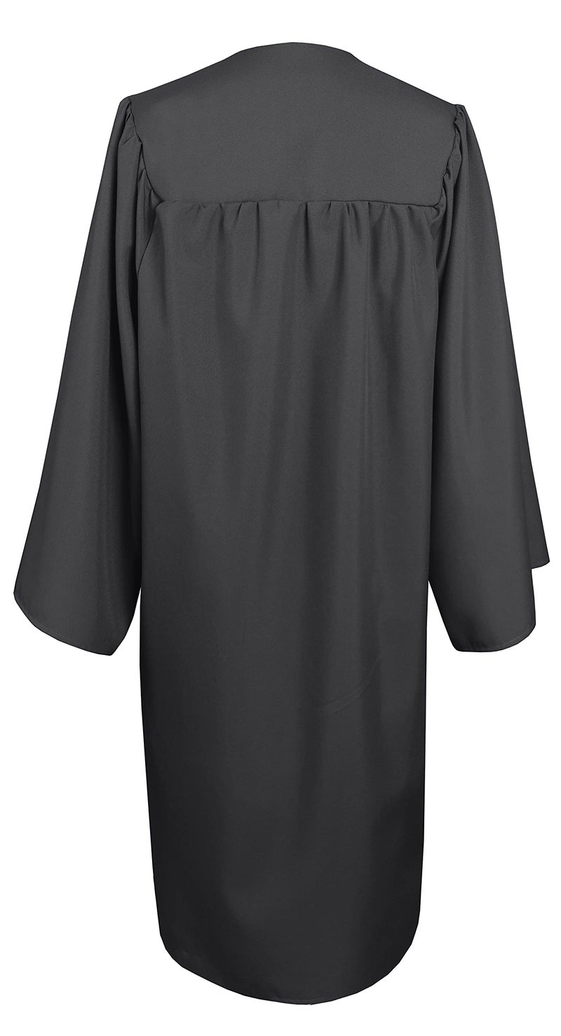 GradPlaza Matte Graduation Gown and Cap 2025 Year Set for Middle High College School Adult Black Size 48 Robe - Image 2