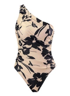 Shein SHEIN Swim Summer Beach Women's One Piece Swimsuit With Floral Print And Ruched Design  - Image 4
