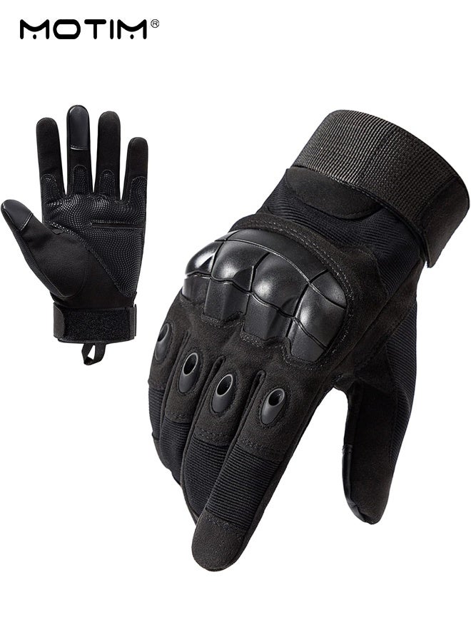 موتيم قفازات دراجات نارية كاملة الأصابع، قفازات سباق غير قابلة للانزلاق تعمل باللمس قفازات مقاومة للاهتراء وحماية مفاصل الدراجات النارية - Image 1