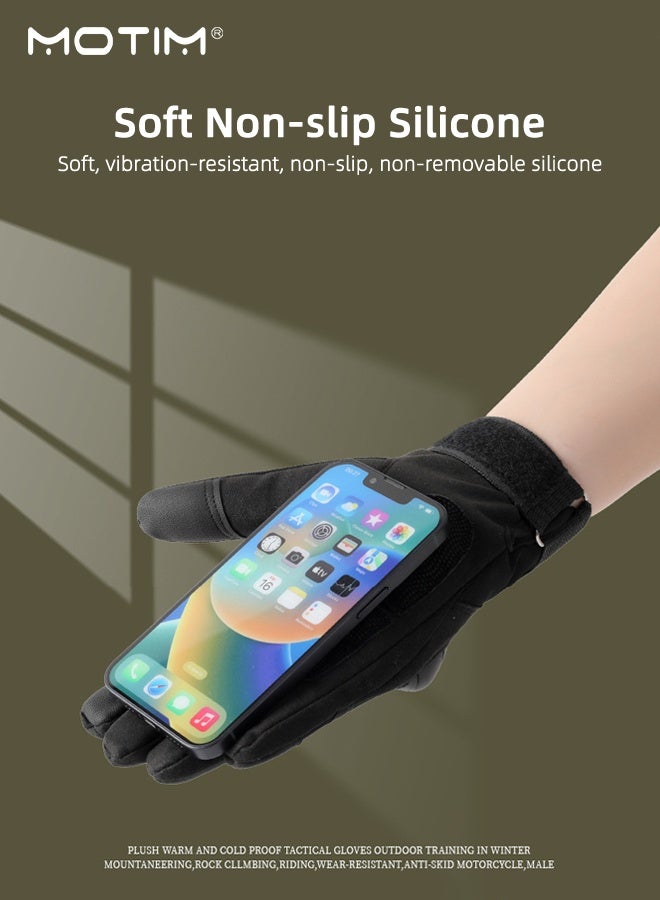 موتيم قفازات دراجات نارية كاملة الأصابع، قفازات سباق غير قابلة للانزلاق تعمل باللمس قفازات مقاومة للاهتراء وحماية مفاصل الدراجات النارية - Image 5