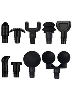 Massage Gun Heads, Adapter Bit Replaceable Massager Gun Attachment 9 Different Muscle Massager Heads Deep Tissue Muscle Relaxation Trigger Point