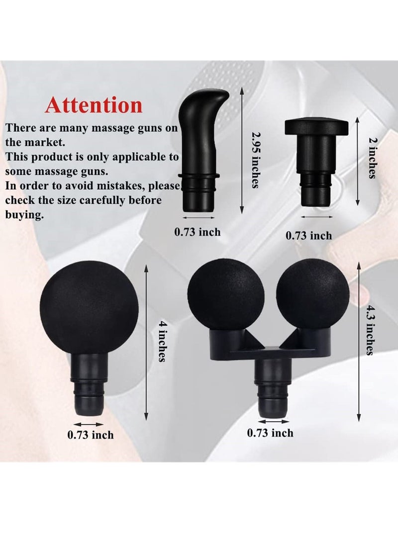 Excefore - Massage Gun Heads, Adapter Bit Replaceable Massager Gun Attachment 9 Different Muscle Massager Heads Deep Tissue Muscle Relaxation Trigger Point - Image 1