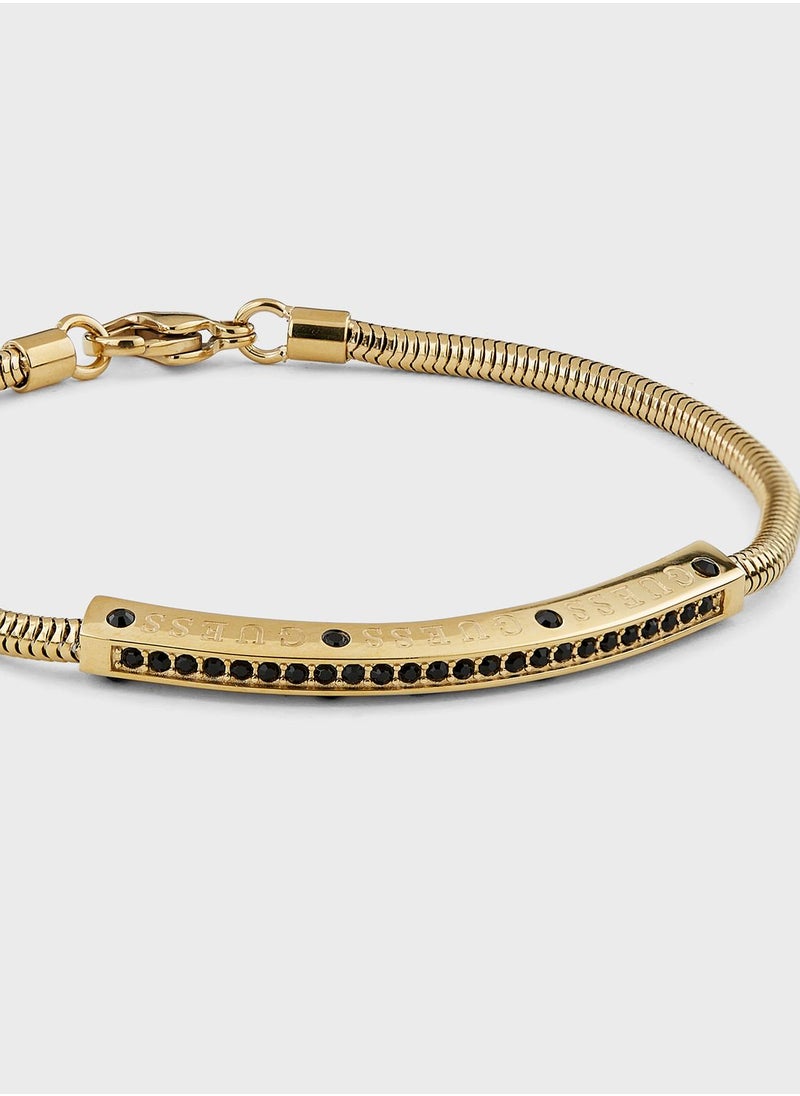 GUESS Crystals Pave Tag Chain Bracelet  - Image 3
