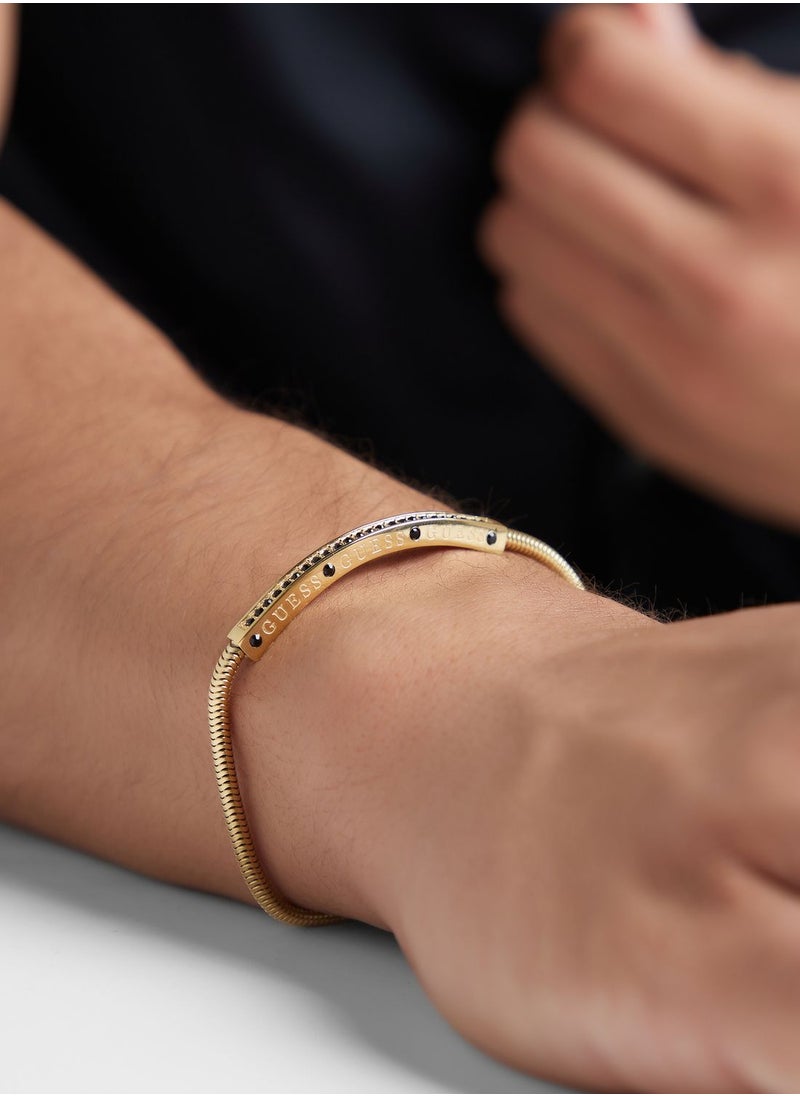 GUESS Crystals Pave Tag Chain Bracelet  - Image 5