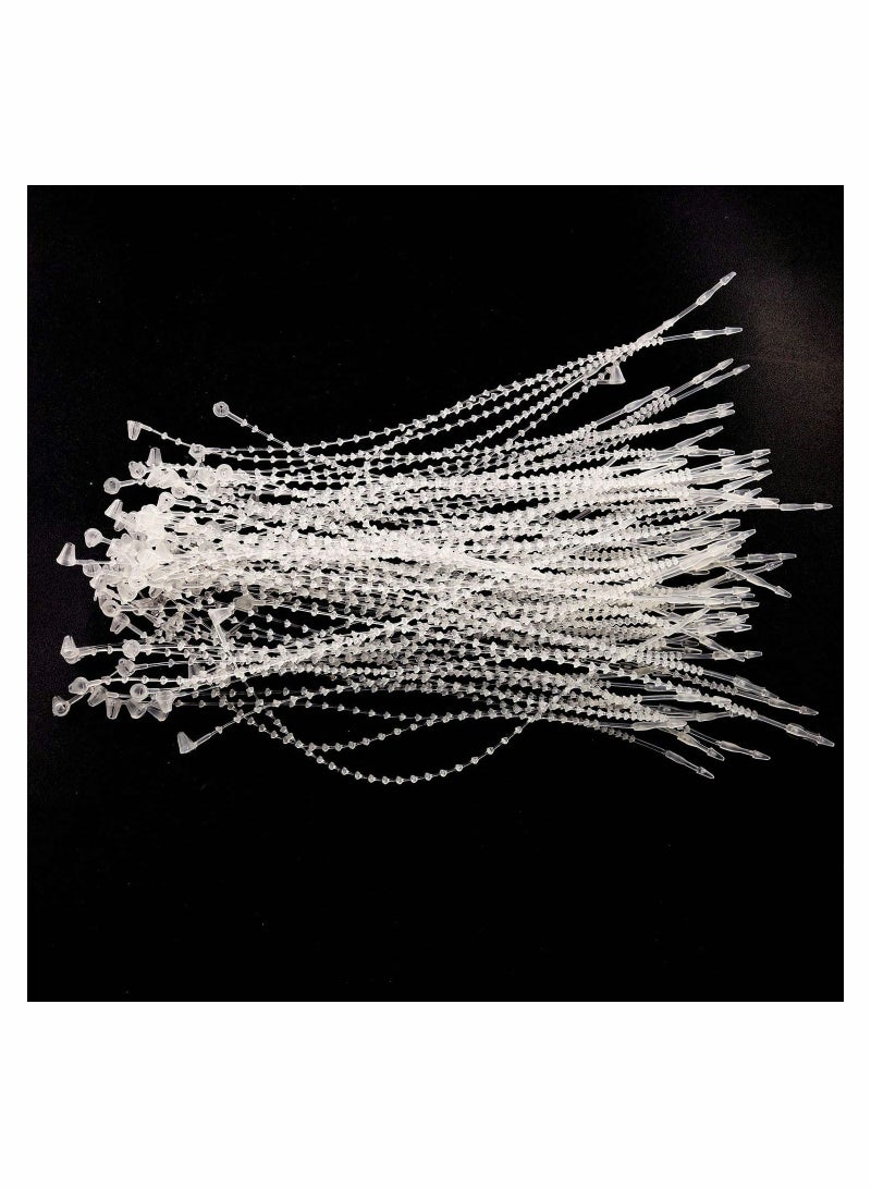 KASTWAVE Beaded Loop Tie Fasteners, Snap Lock Pin Beaded Loop Tie Plastic Paper Price Tag Fasteners (1000 pcs 5-in ) - Image 1