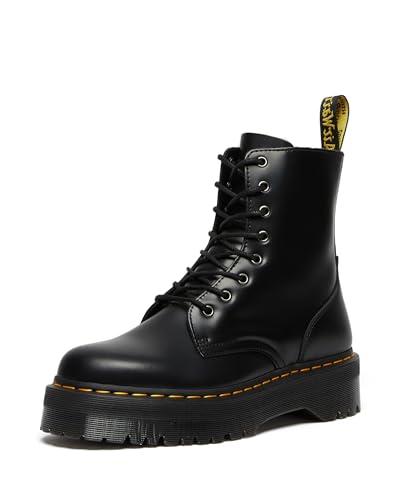 Dr Martens Dr. Martens, Jadon 8-Eye Leather Platform Boot for Men and Women, Black Polished Smooth, 13 US Women/12 US Men - Image 5