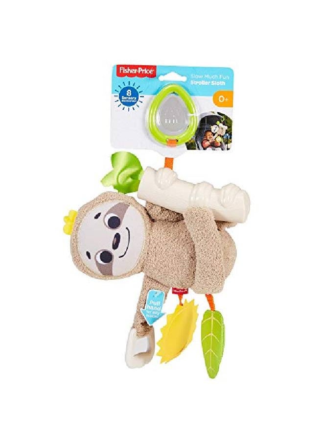 Fisher-Price Slow Much Fun Stroller Sloth 0+ Kids Brown/Yellow/Green  - Image 2