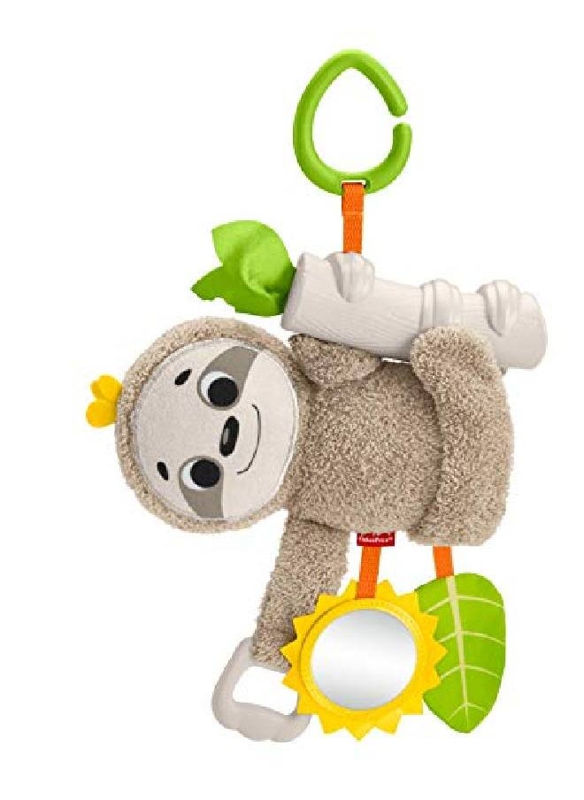 Fisher-Price Slow Much Fun Stroller Sloth 0+ Kids Brown/Yellow/Green  - Image 1