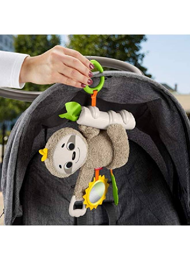 Fisher-Price Slow Much Fun Stroller Sloth 0+ Kids Brown/Yellow/Green  - Image 5