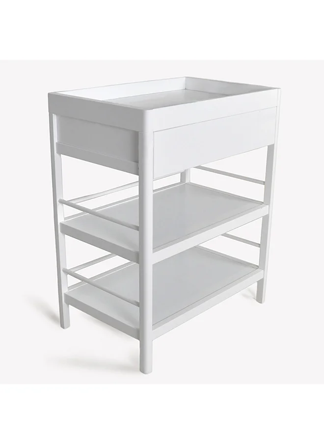 بامبل آند بيرد Baby Changing Table - White