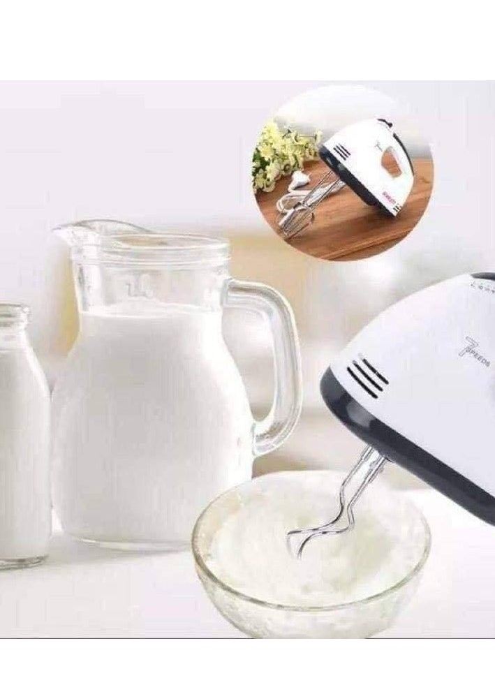 Generic - Electric Egg Beater for Whipping and Kneading 2 in 1 Beater, Kneader and Whisk 7 Speeds H - Image 1