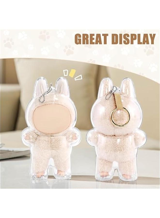 Arabest Protective Case for LABUBU, High Clear Case Cover for Labubu Doll, Acrylic Display Box with Keychains (Doll Not Include)  - Image 2