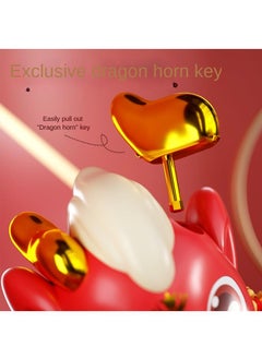 Y&D Year Of The Dragon Creative Cartoon Little Dragon Luminous Piggy Bank Children's Gift Decoration Piggy Bank-Green  - Image 4
