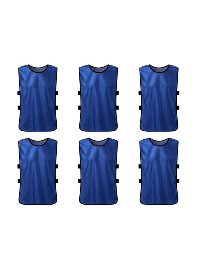 NIBEMINENT 6-Piece Soccer Pinnies Quick Drying Football Team Training Bibs - Image 1
