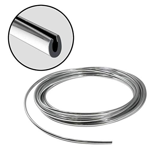 PRIKNIK Car and Bike Edge Guard Protector Door and Edges (10 Meter) (Colour-Chrome Silver)-Compatible with Hero Achiever Alloy - Image 5