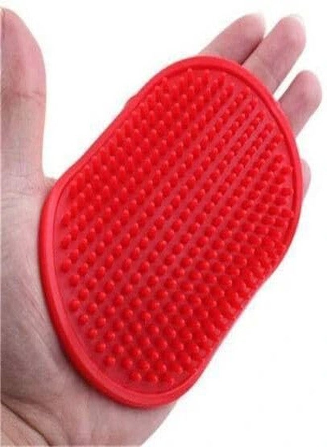 Agirav Dog Bathing Brush with Shampoo Dispenser, 2 in 1 Design, Non-Slip Ring, 15x15x5 Centimeters, 1 Count - Image 2