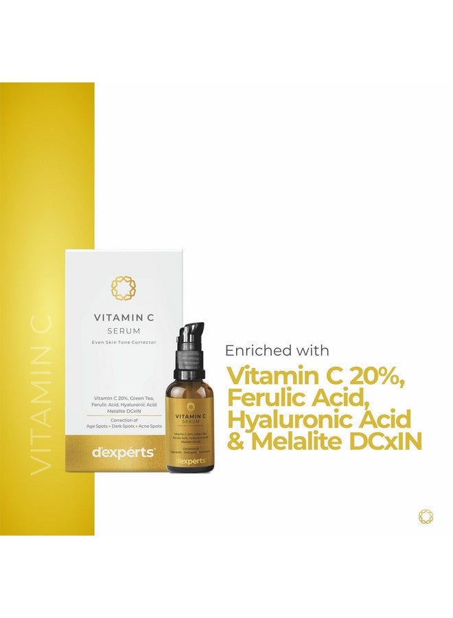 بريتون سيروم فيتامين سي من دي إكسبيرتس بالشاي الأخضر وحمض الفيروليك وحمض الهيالورونيك | تصحيح البقع العمرية والبقع الداكنة وبقع حب الشباب | يقلل من الخطوط الدقيقة والتجاعيد | لجميع أنواع البشرة 30 مل - Image 3