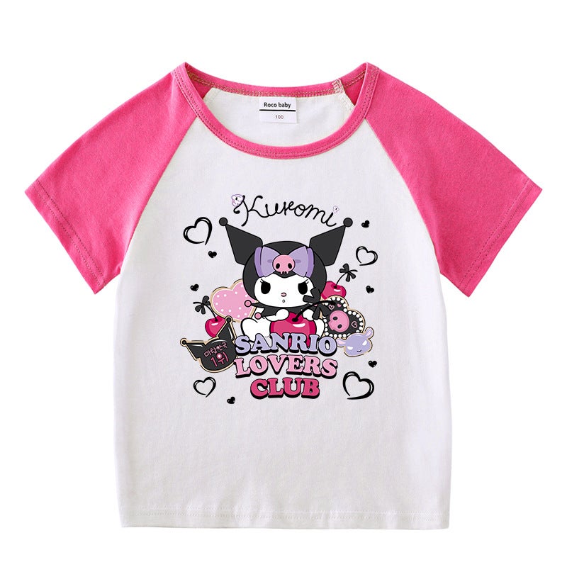 2023 New Children'S Wear Children'S Summer Short-Sleeved T-Shirt Boys And Girls Raglan Base Shirt Baby'S Half-Sleeved T-Shirt Children'S Top - Image 2
