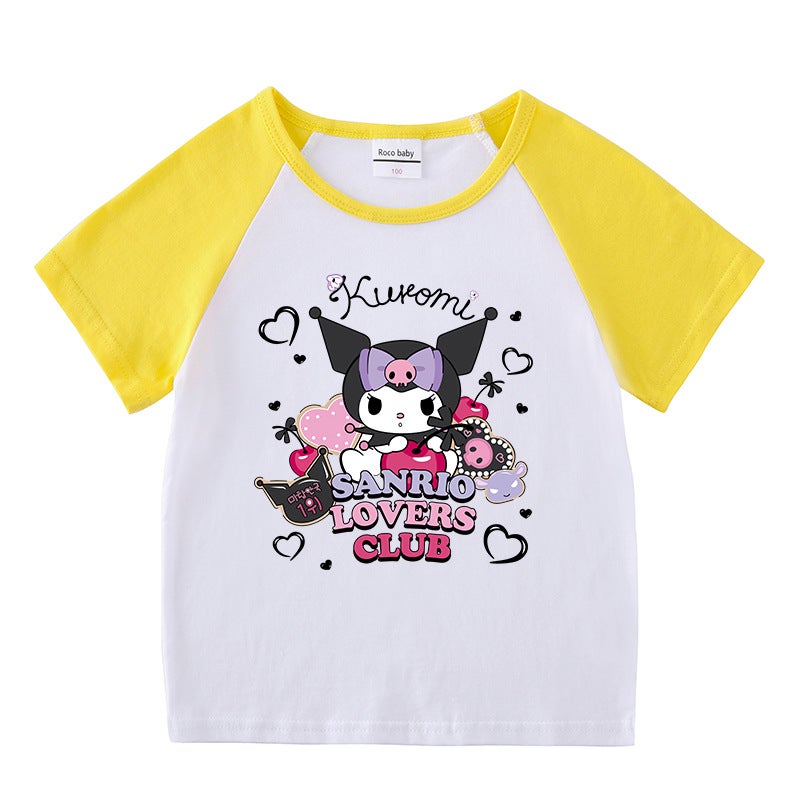 2023 New Children'S Wear Children'S Summer Short-Sleeved T-Shirt Boys And Girls Raglan Base Shirt Baby'S Half-Sleeved T-Shirt Children'S Top - Image 4