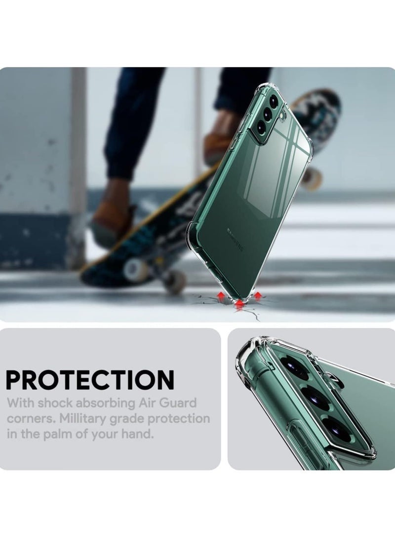 LEDIN Case for Samsung Galaxy S22 Clear Case Soft Flexible Silicone Back Cover Shockproof Anti Scratch Case with Reinforced Bumper Corner Compatible for Samsung Galaxy S22 Clear - Image 2