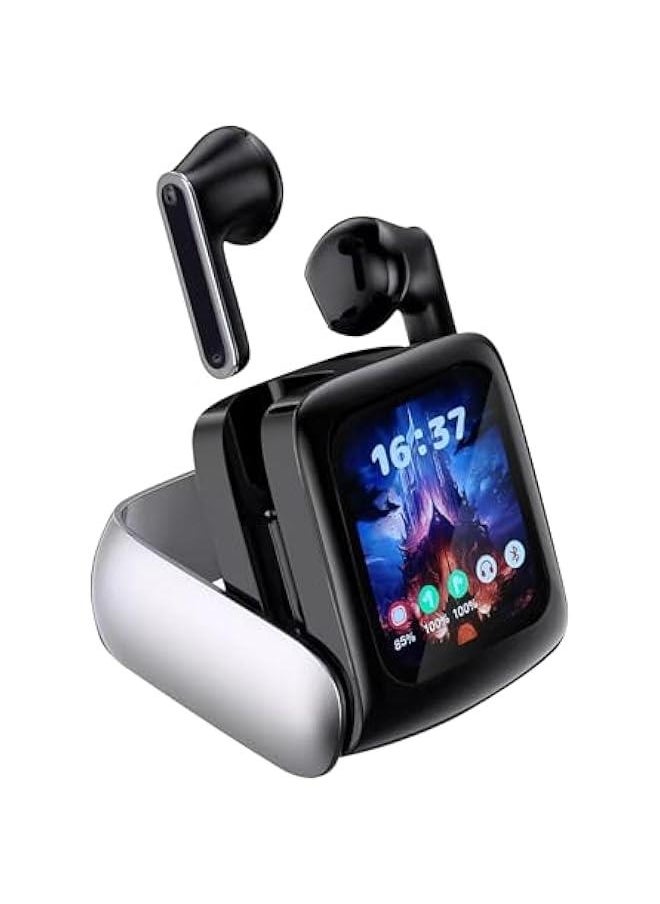 Generic - TWS Bluetooth Touch Screen Earbuds with Screen TWS Wireless Touchscreen Earbuds for Small Ear Canals Blue Tooth Ear Buds Wireless Earphones for iPhone Android Bluetooth Ear Buds Small Ears - Image 1