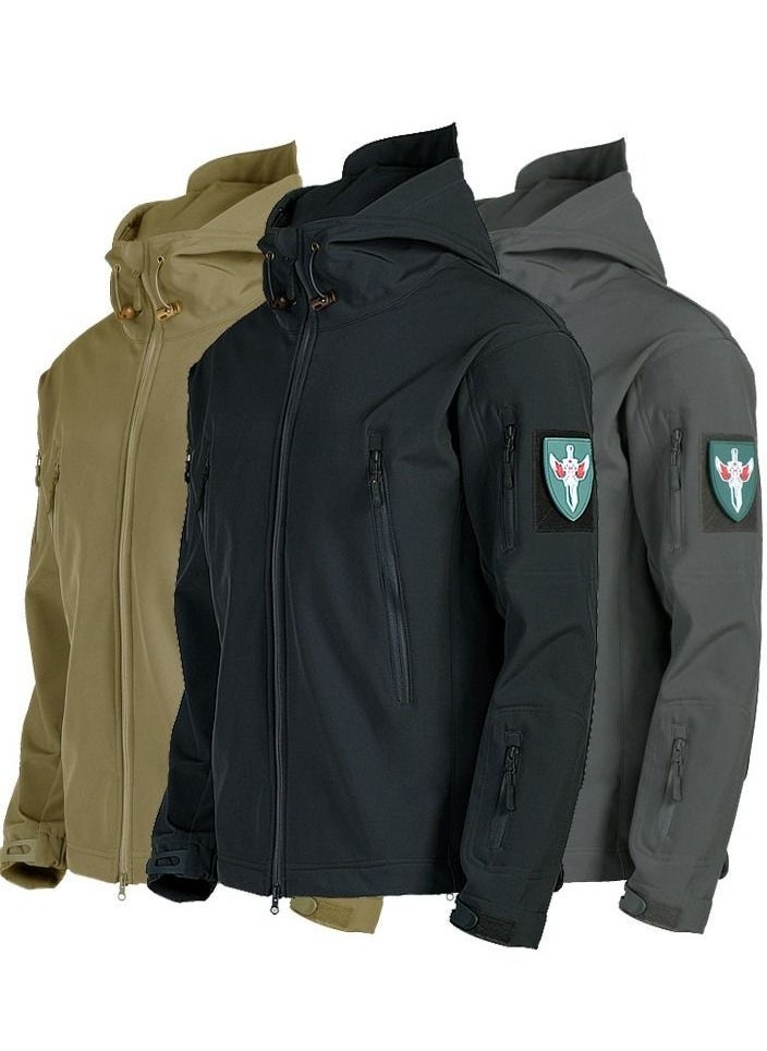 NIBEMINENT 3-in-1 Men's Outdoor Soft Shell Plus Fleece Windproof Jacket With Detachable Lining Autumn Clothing  - Image 5