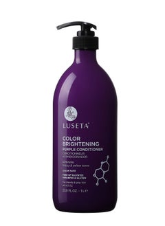 Luseta Luseta Color Brightening Purple Conditioner for Blonde and Gray Hair -Infused with Cocos Nucifera Oil to Help Nourish, Moisturize and Condition hair, Sulfate Free Paraben Free 33.8oz 