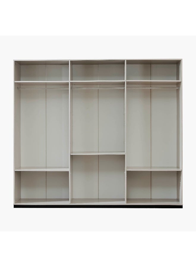 Home Box Zurich 6-Door Wardrobe with Mirror for Home - Image 3