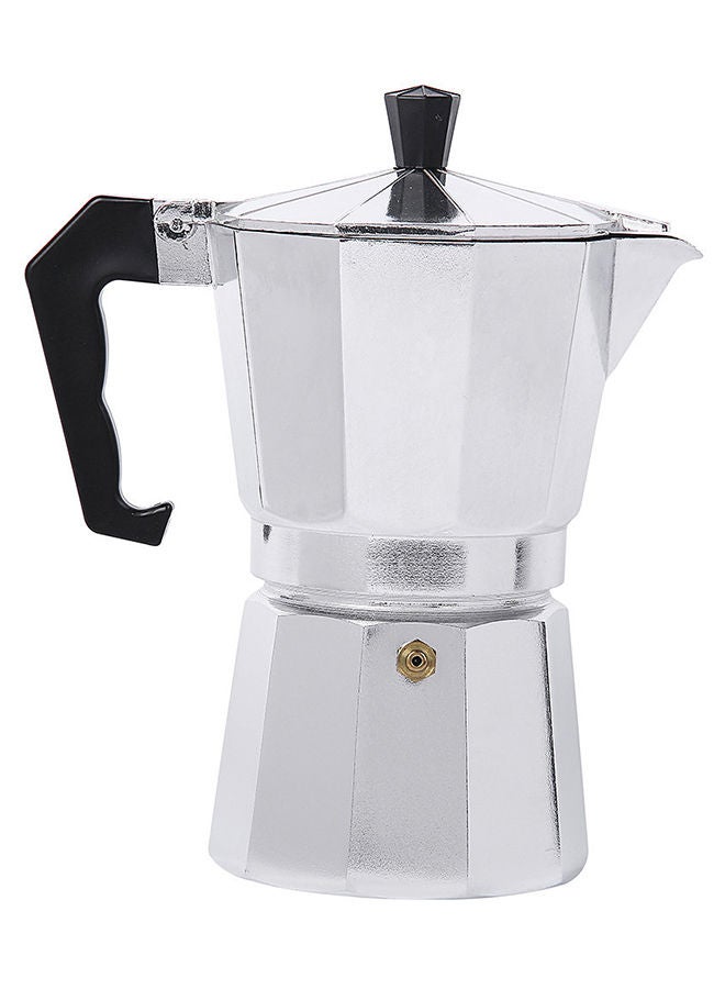 NIBEMINENT Percolator Coffee Maker Pot Silver/Black 